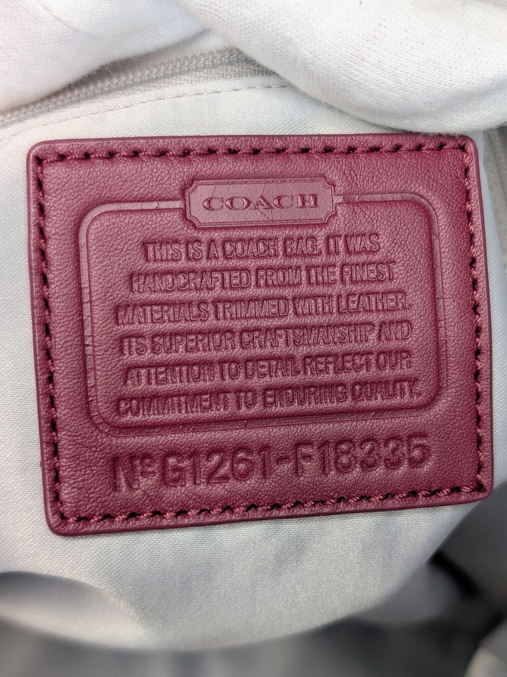 Coach Laura Signature Tote F18335 -Berry - Picture 2 of 14